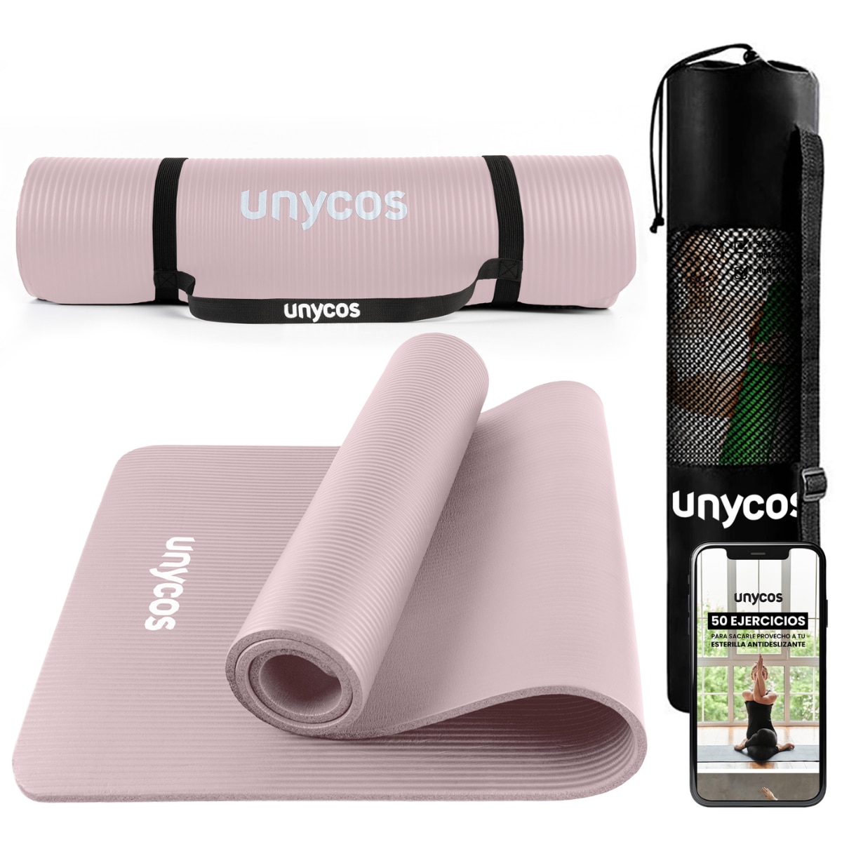 Esterilla de yoga Antideslizante 15 mm Unycos