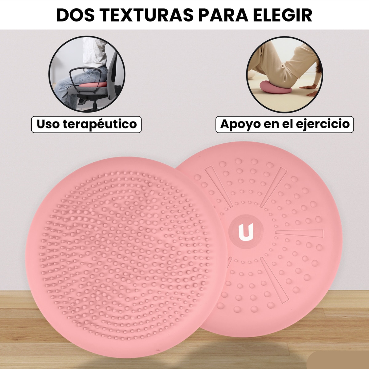 Cojín de yoga y equilibrio Zenfeel Unycos - Rosa Rosa-3