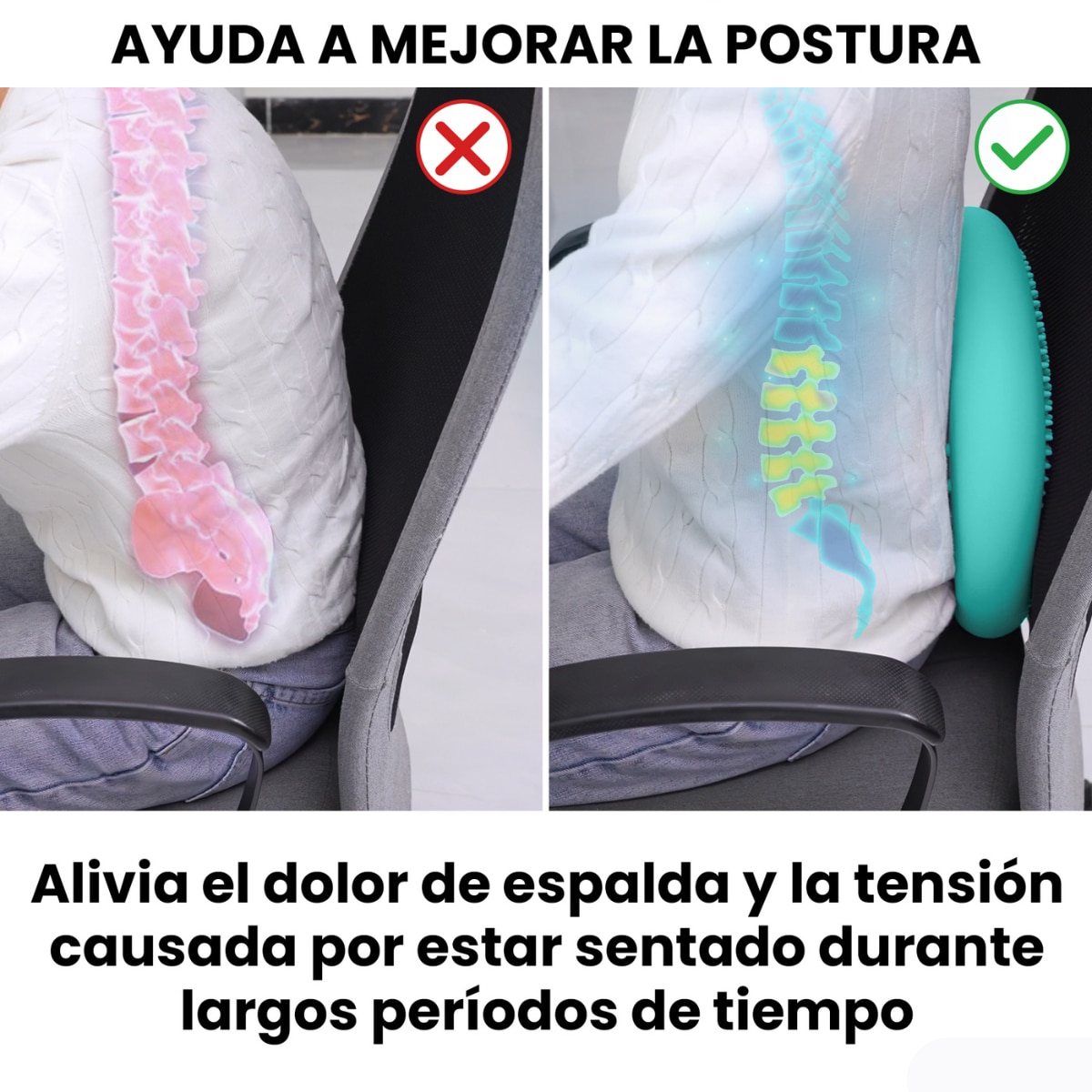 Cojín de yoga y equilibrio Zenfeel Unycos - Turquesa Turquesa-4