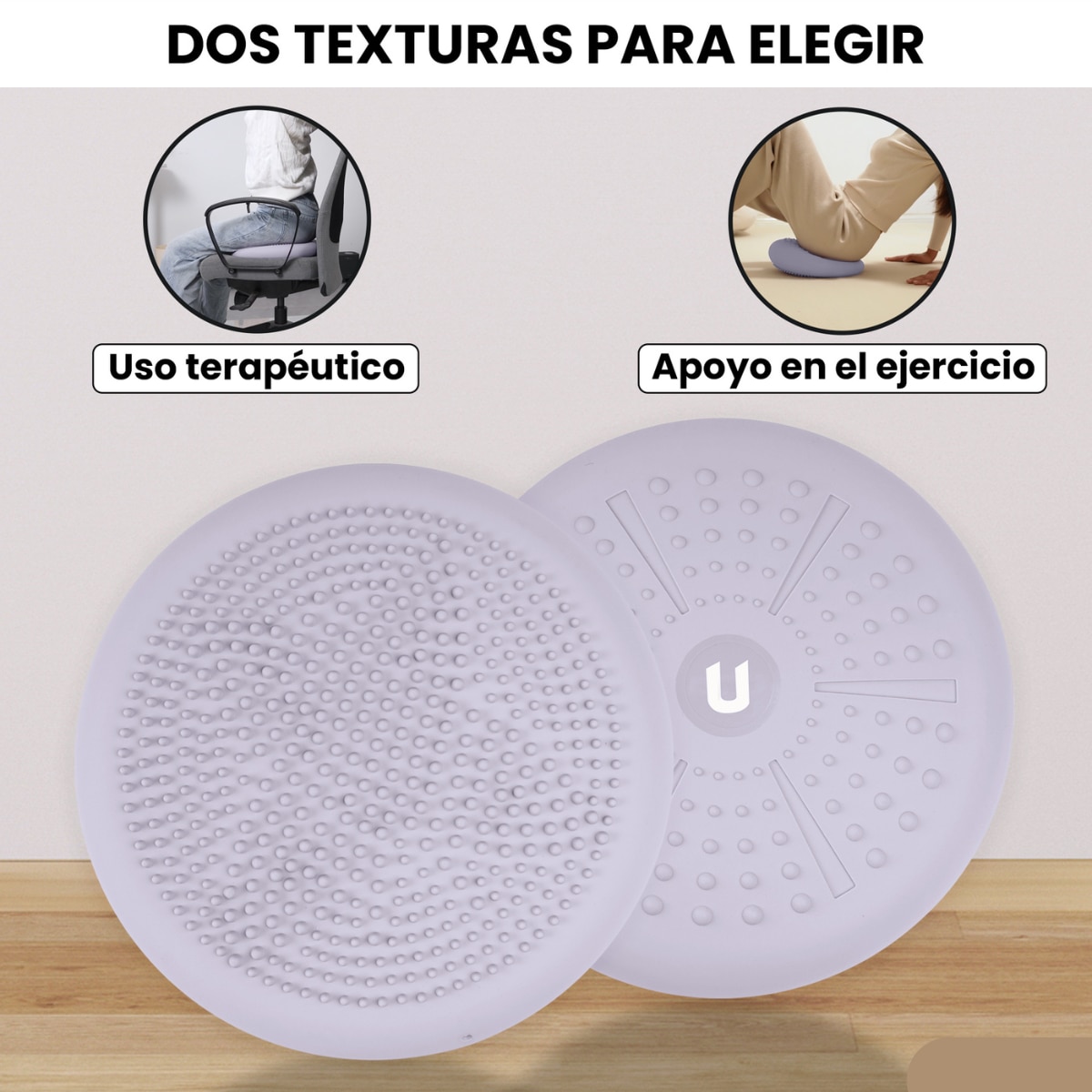 Cojín de yoga y equilibrio Zenfeel Unycos - Lila Lila-3