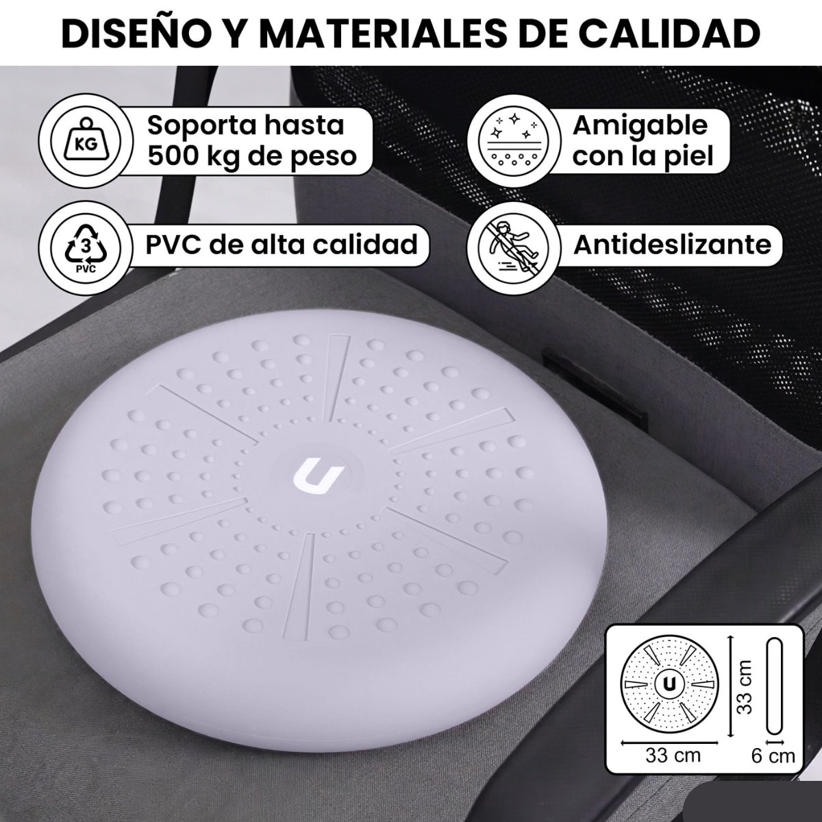 Cojín de yoga y equilibrio Zenfeel Unycos - Lila Lila-5