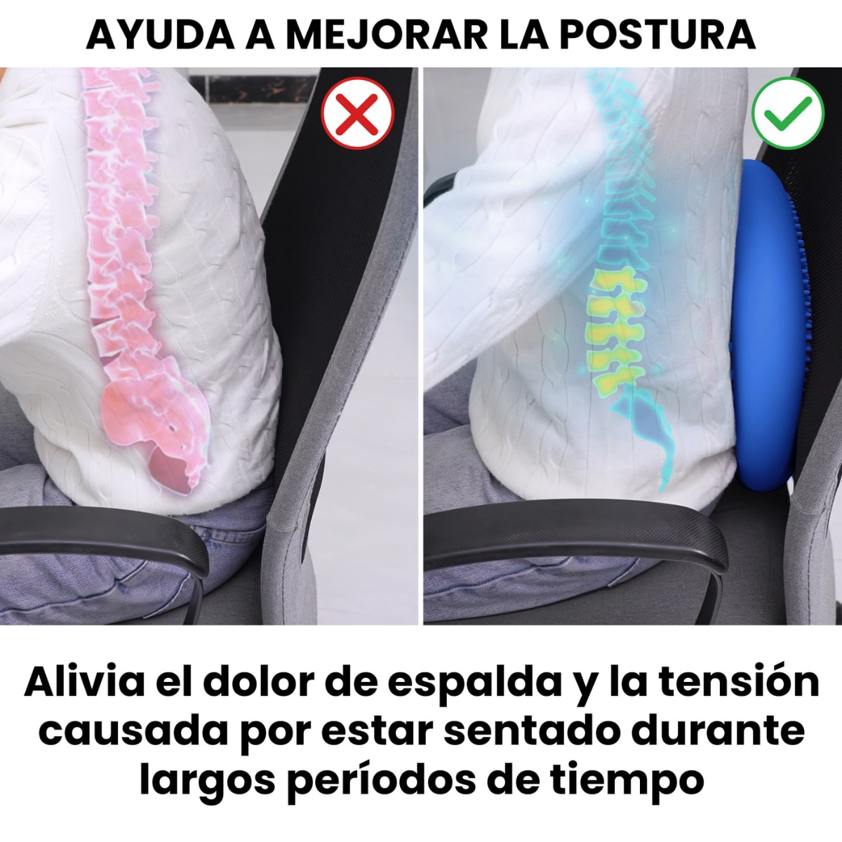 Cojín de yoga y equilibrio Zenfeel Unycos - Azul Azul-4