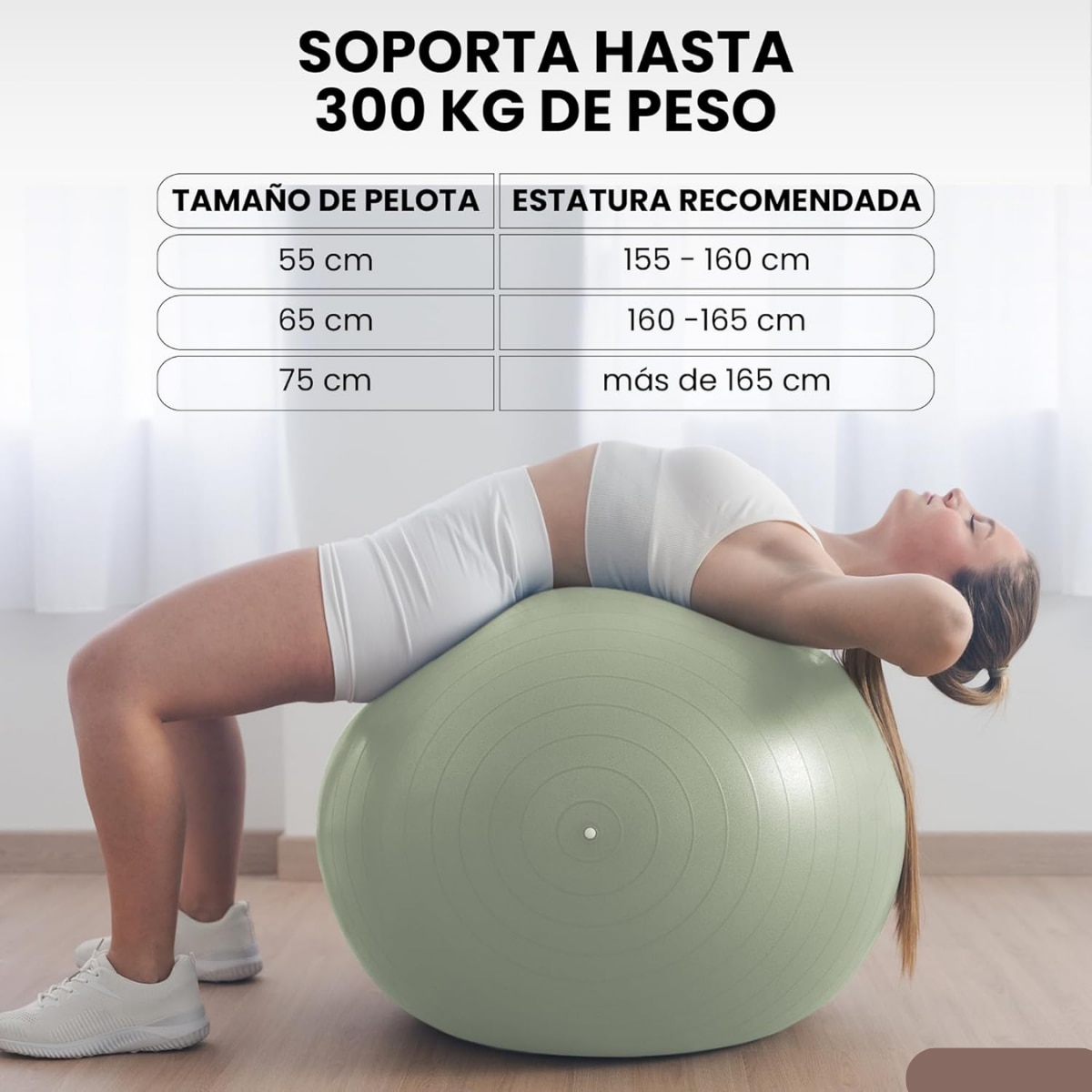 Pelota Fitball de pilates y yoga Unycos - Verde Verde-5