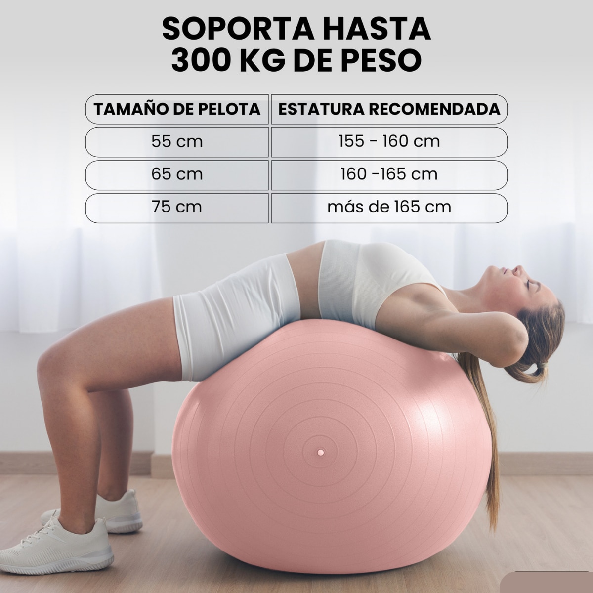 Pelota Fitball de pilates y yoga Unycos - Rosa Rosa-5