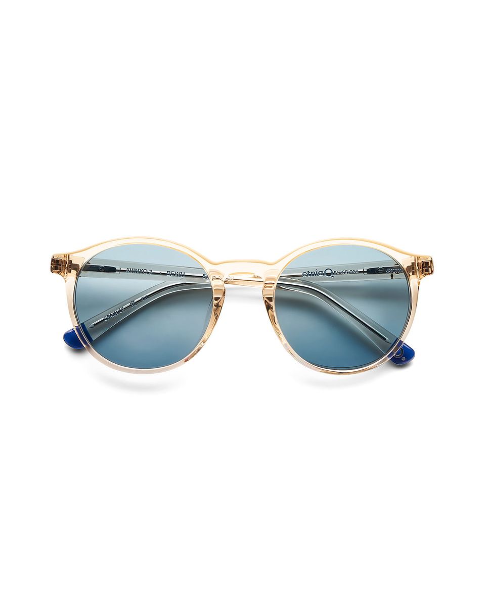 Imagen 1 de Gafas de sol avinyo 3 sun unisex redonda en acetato natural con lente mineralhigh definition - Etnia Barcelona - Cristal Cristal