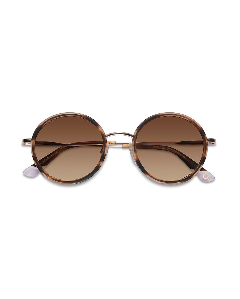 Imagen 1 de Gafas de sol almagro 21 mujer redonda en acetato natural con lente mineral fotocromática Rosa