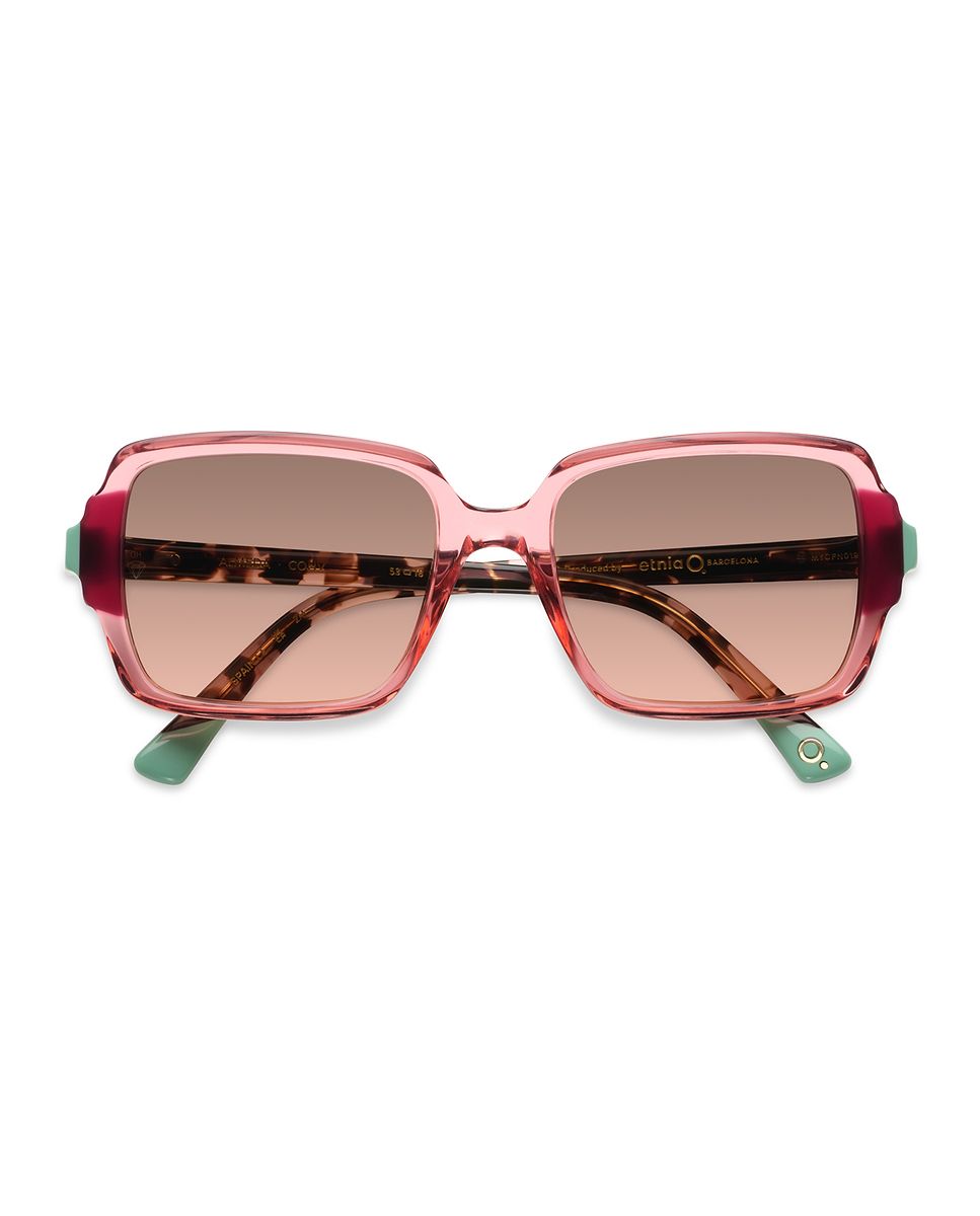 Imagen 1 de Gafas de sol almeda mujer rectangular en acetato natural con lente mineral fotocromática Negro