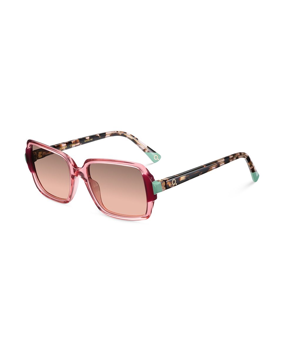Imagen 2 de Gafas de sol almeda mujer rectangular en acetato natural con lente mineral fotocromática - Etnia Barcelona - Negro Negro