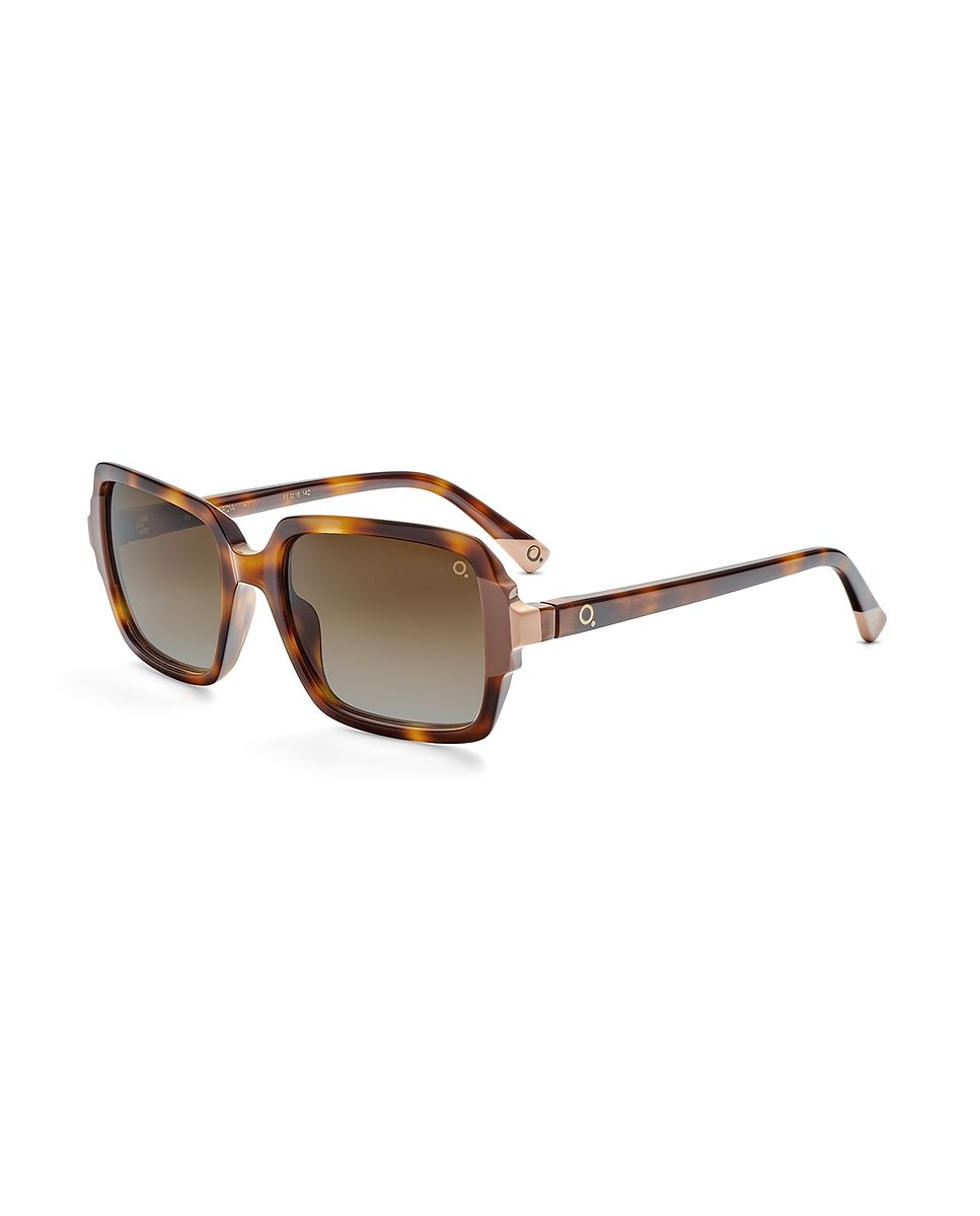 Imagen 2 de Gafas de sol almeda mujer rectangular en acetato natural con lente mineral fotocromática - Etnia Barcelona - Marrón Marrón
