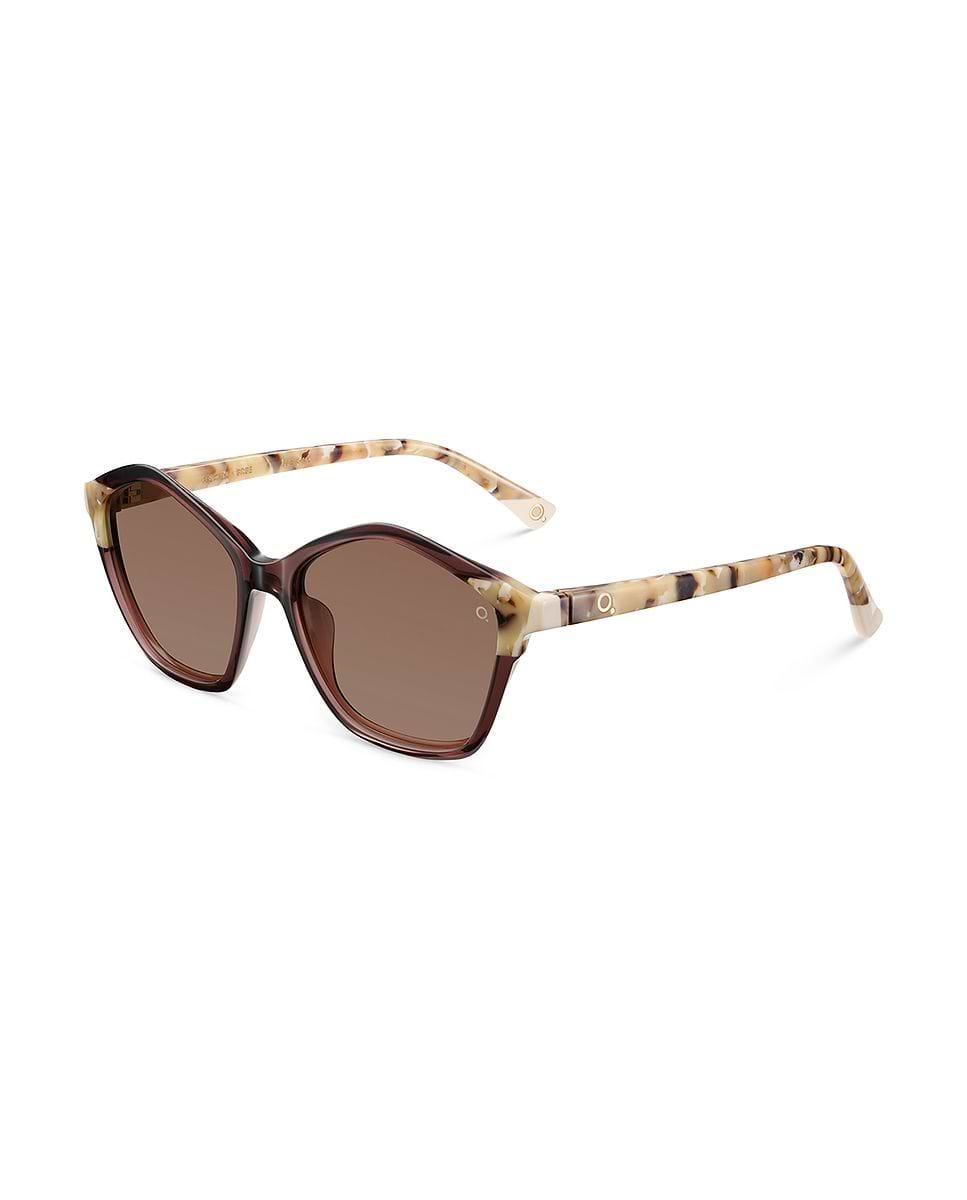 Imagen 2 de Gafas de sol florida mujer hexagonal en acetato natural con lente mineral fotocromática - Etnia Barcelona - Blanco Blanco