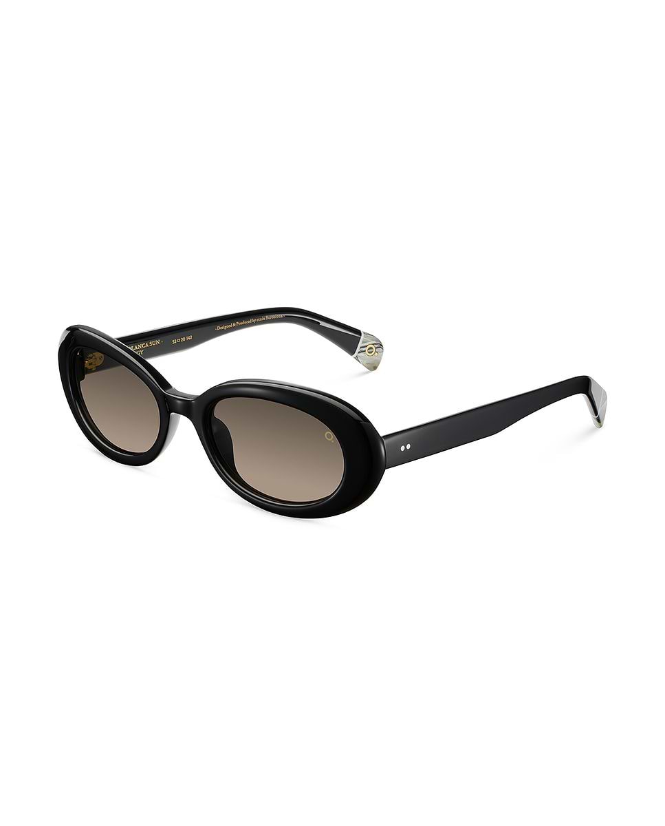 Imagen 2 de Gafas de sol cala blanca sun mujer ovalada en acetato natural con lente mineral fotocromática - Etnia Barcelona - Negro Negro