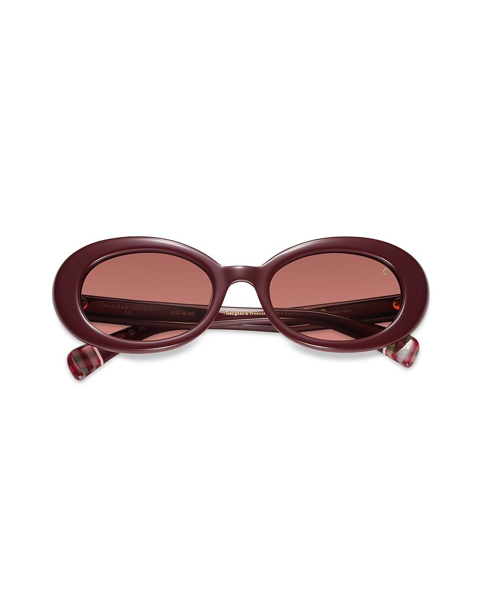 Imagen 1 de Gafas de sol cala blanca sun mujer ovalada en acetato natural con lente mineral fotocromática - Etnia Barcelona - Burdeos Burdeos
