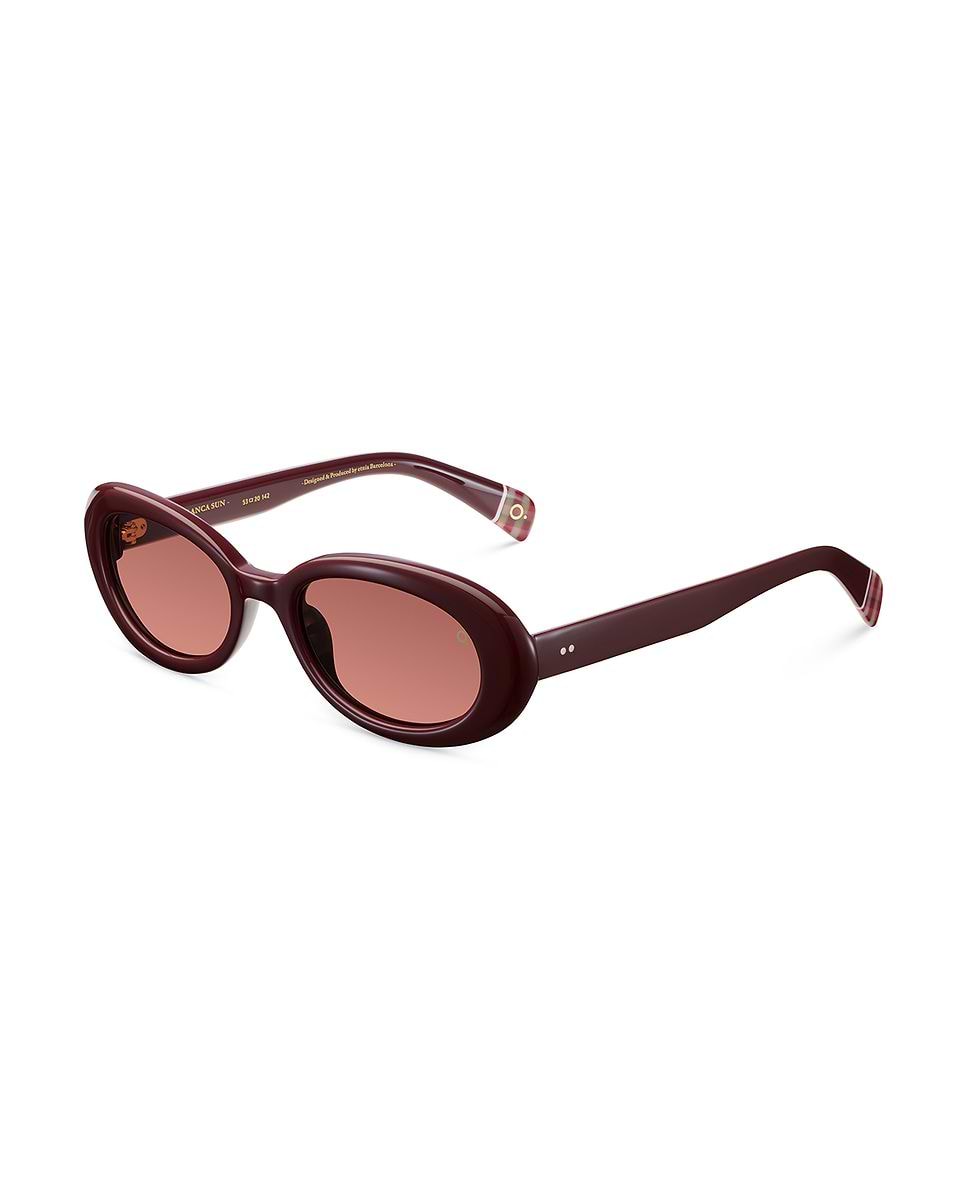 Imagen 2 de Gafas de sol cala blanca sun mujer ovalada en acetato natural con lente mineral fotocromática - Etnia Barcelona - Burdeos Burdeos