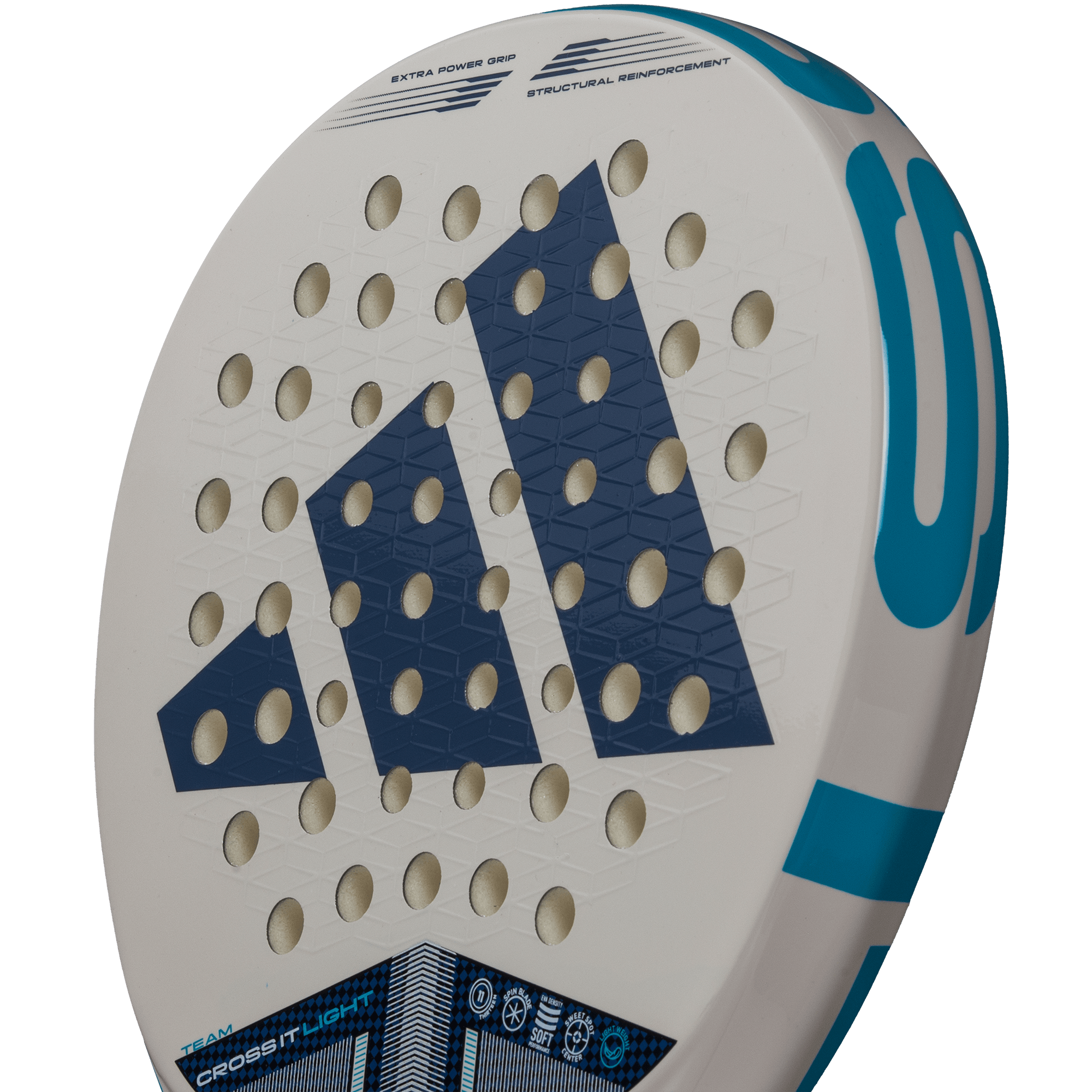 Pala de pádel adidas Cross It Team Light 3.4 - Blanco Blanco-3