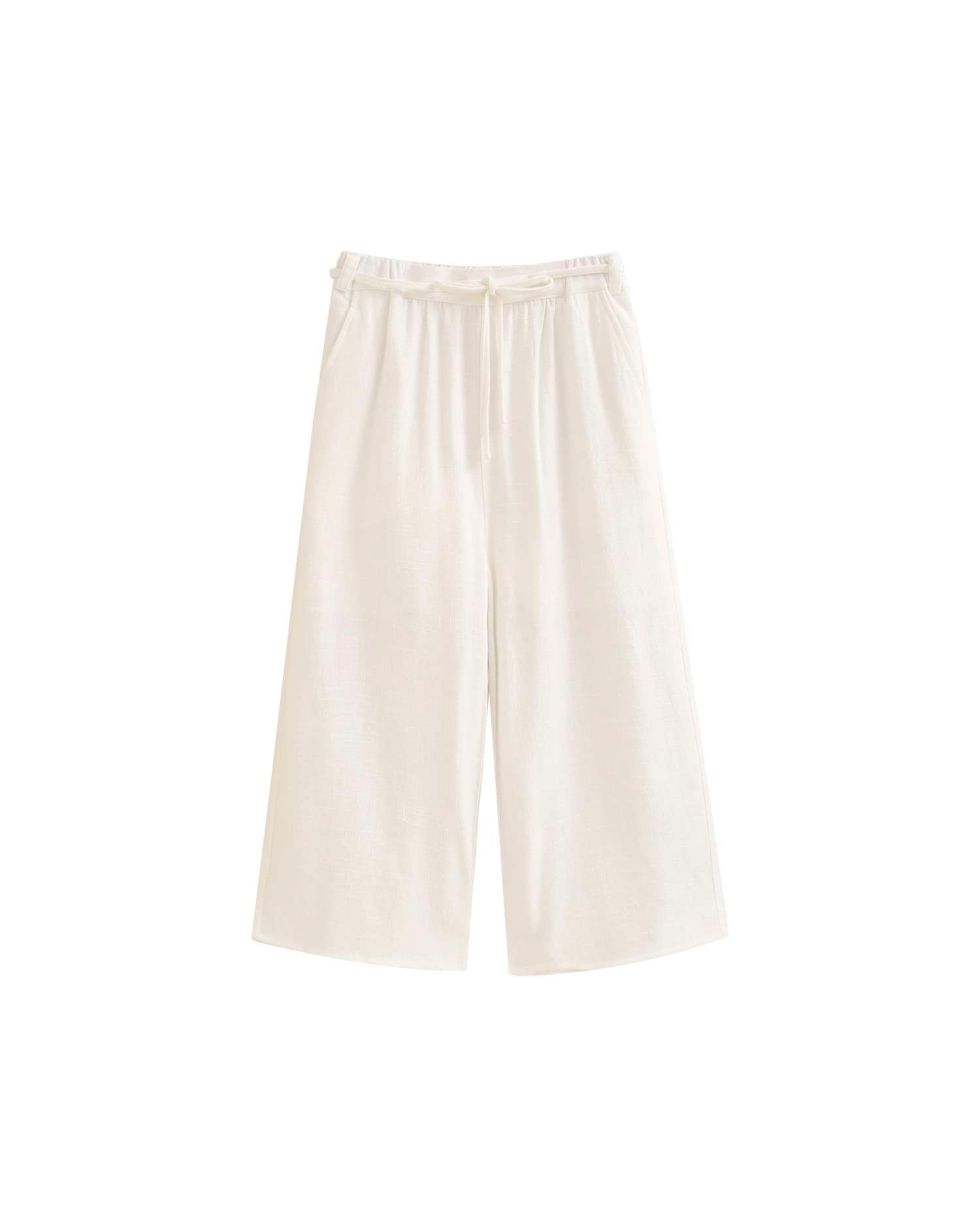 Pantalón de niña tipo palazzo con cintura elástica