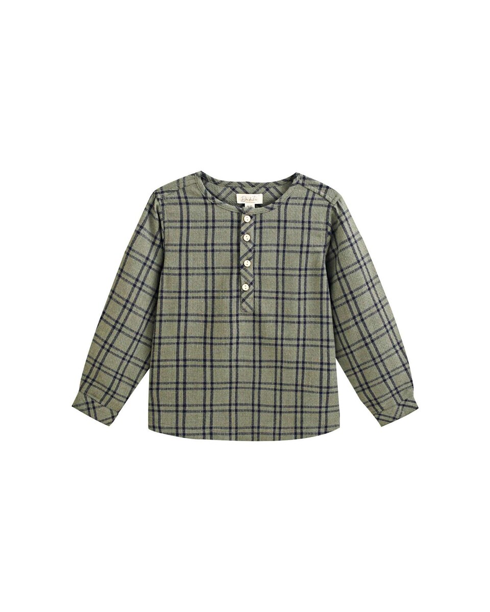 Camiseta Infantil Vintage De Lino – Manga Larga, Cuello V Con Tirantes, Estilo Medieval O Renacentista