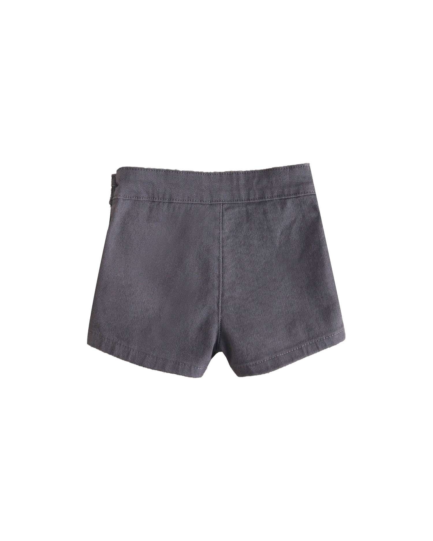 Short de bebé con botones laterales - Dadati - Gris Gris-2
