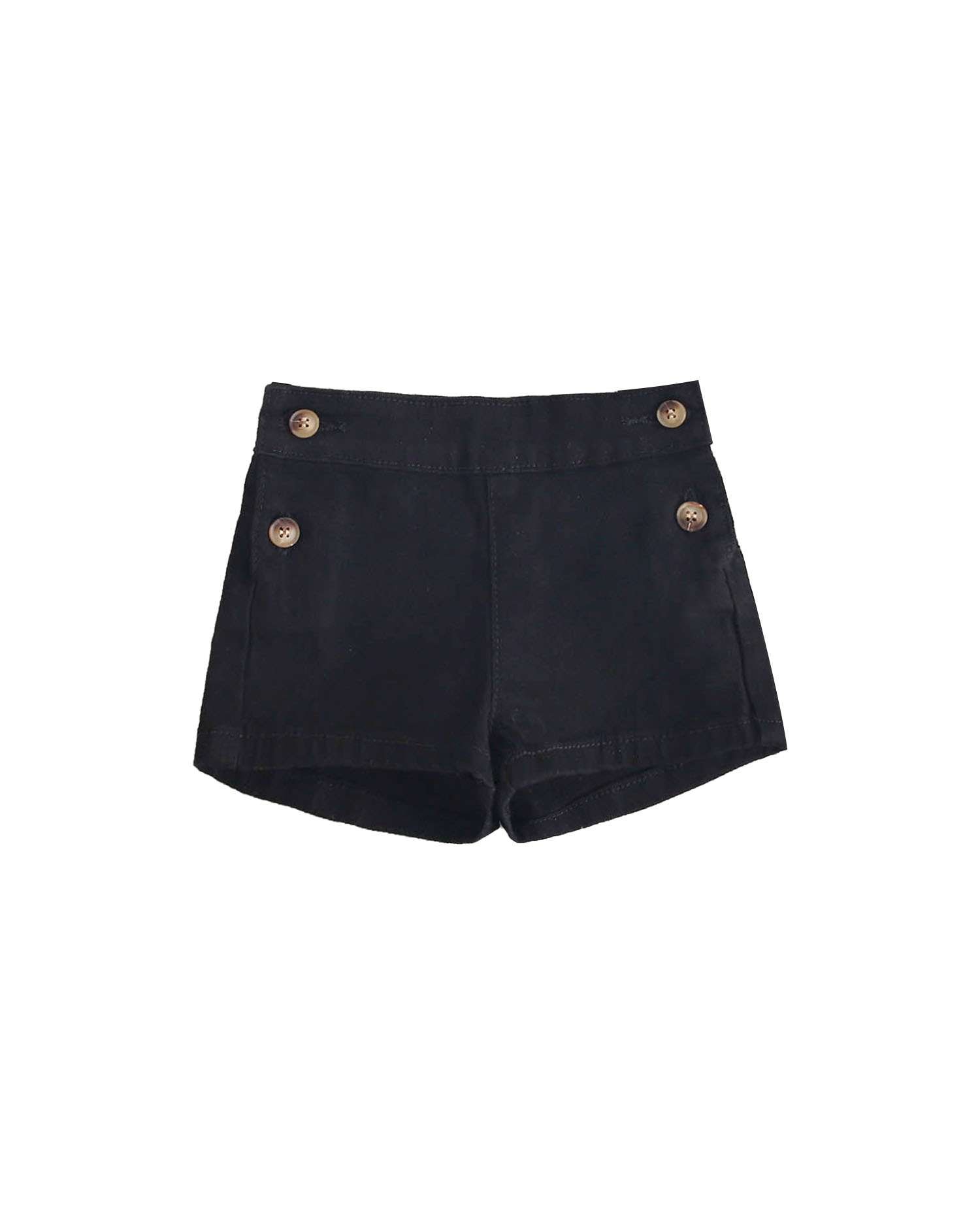 Short de bebé con botones laterales - Dadati - Negro Negro-1