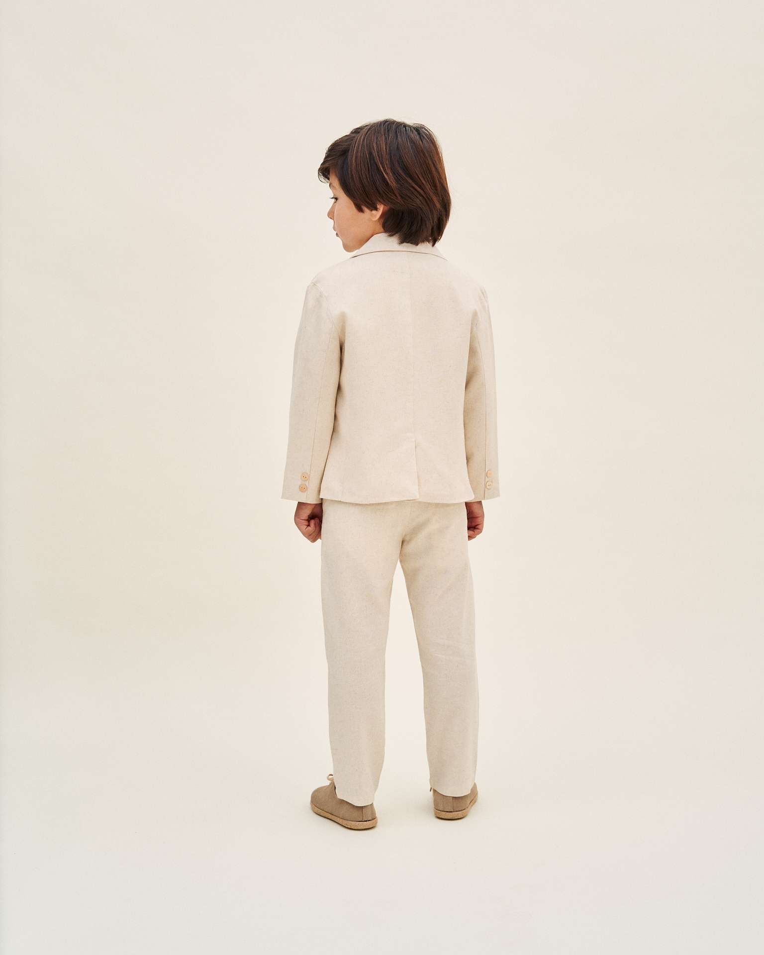 Americana de niño de lino - Dadati - Beige Beige-2