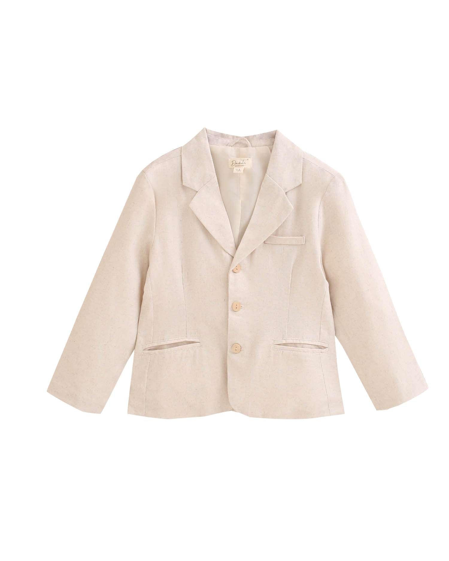 Americana de niño de lino - Dadati - Beige Beige-5