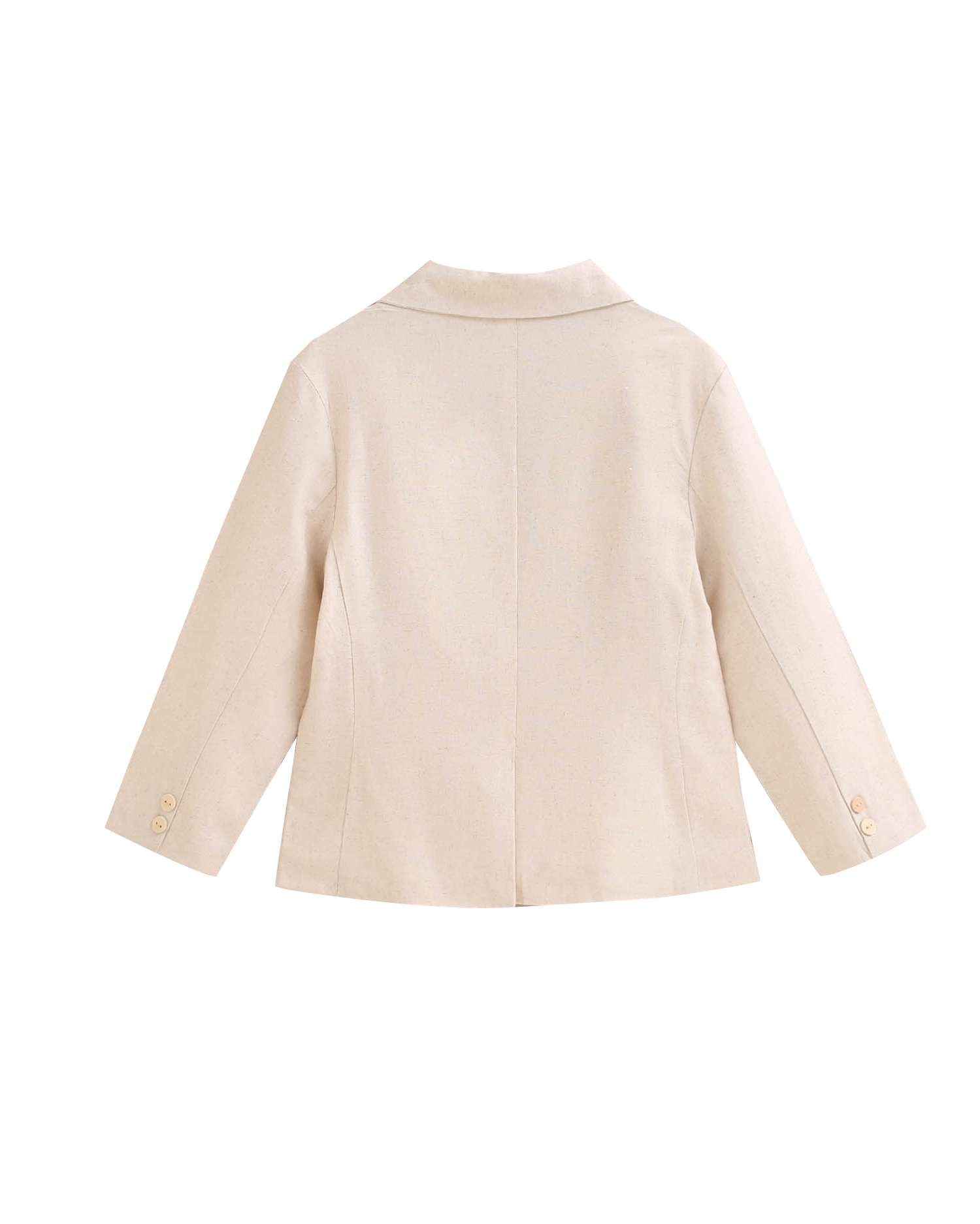 Americana de niño de lino - Dadati - Beige Beige-4