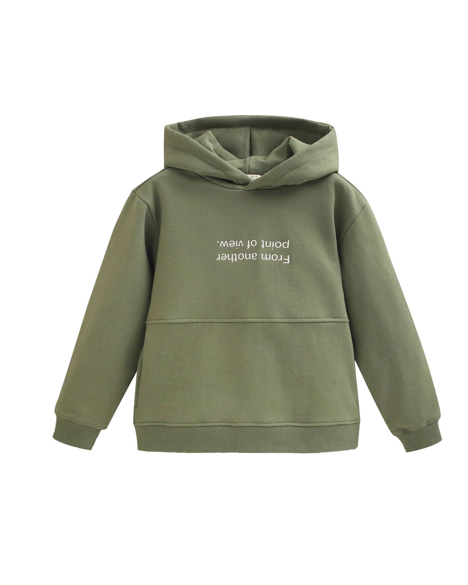 Sudadera de niño con capucha y frase - Dadati - Verde Verde-5