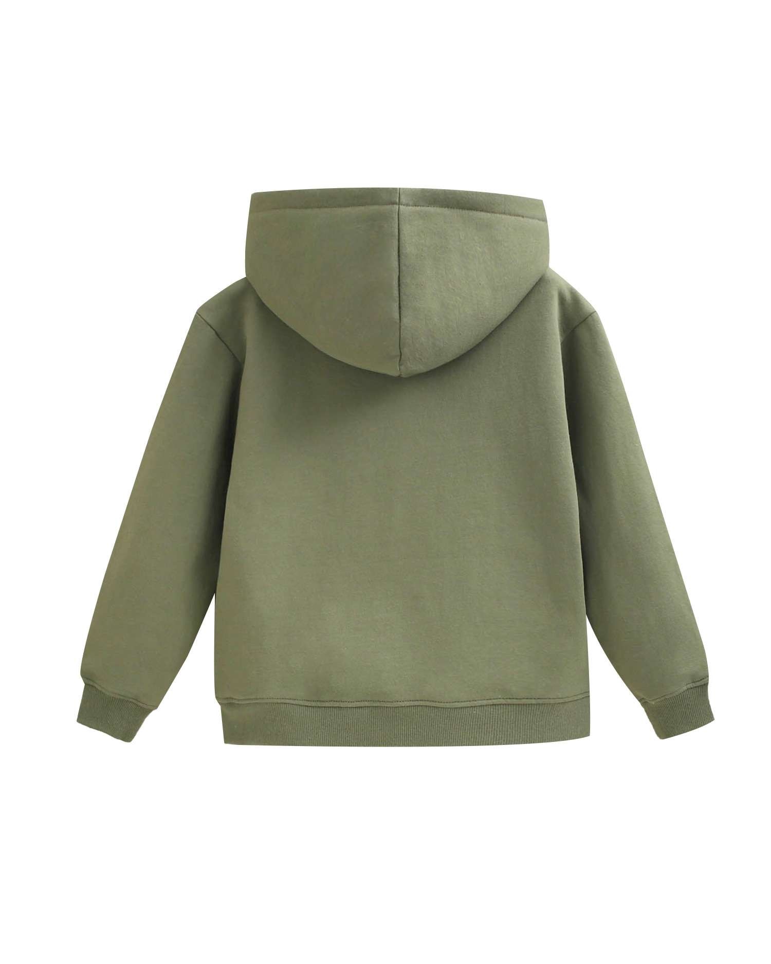 Sudadera de niño con capucha y frase - Dadati - Verde Verde-4