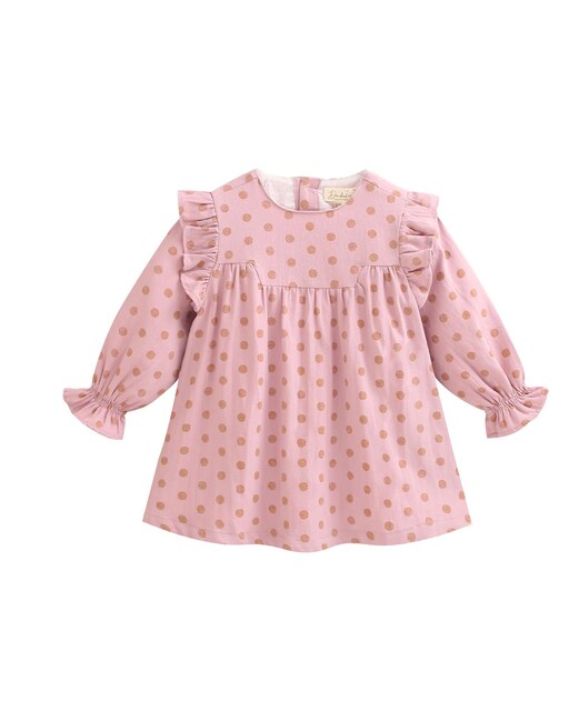 Imagen 0 de Vestido de bebé estampado con volante