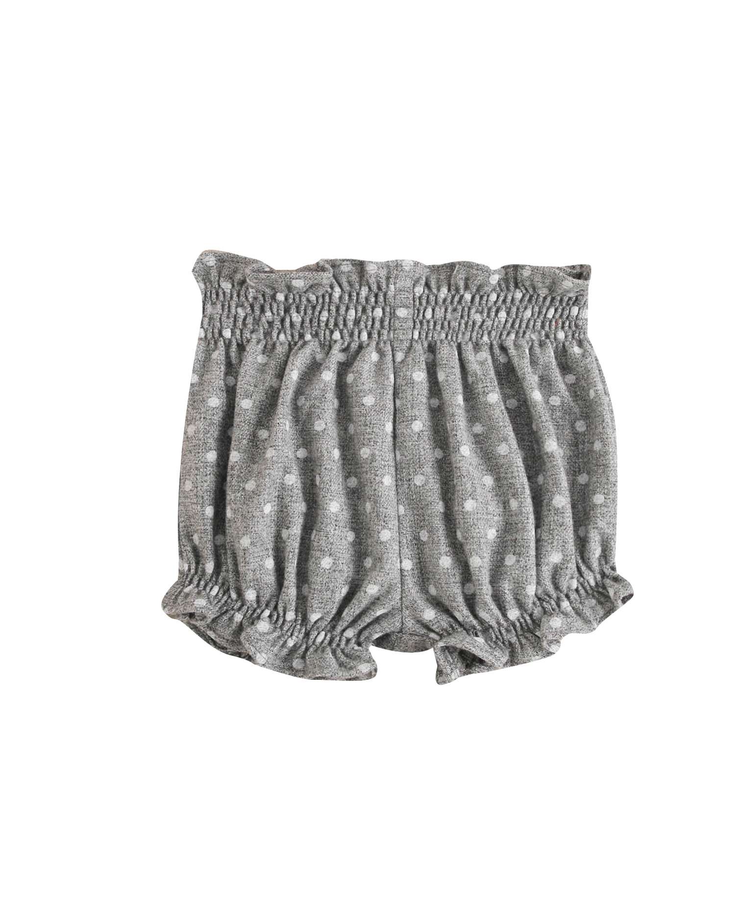 Short de bebé jaspeado con topos - Dadati - Gris Gris-1