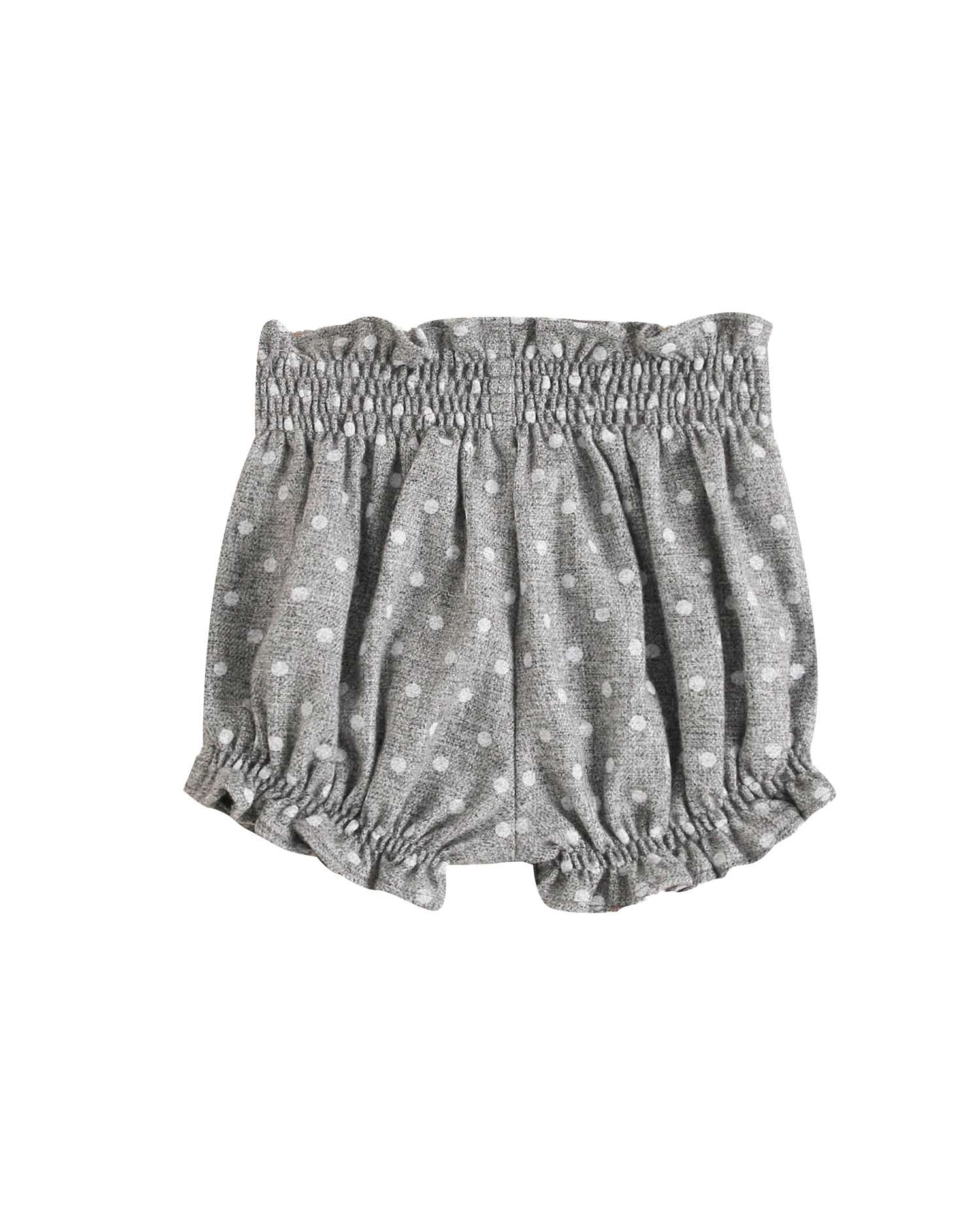 Short de bebé jaspeado con topos - Dadati - Gris Gris-2