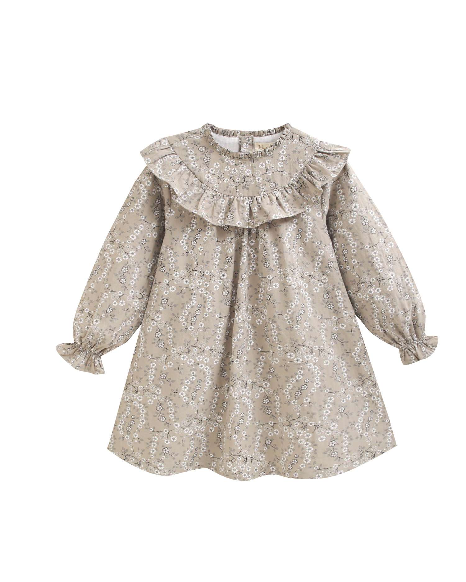 Imagen 6 de Vestido de niña de flores y volante en el cuello - Dadati - Multicolor Multicolor
