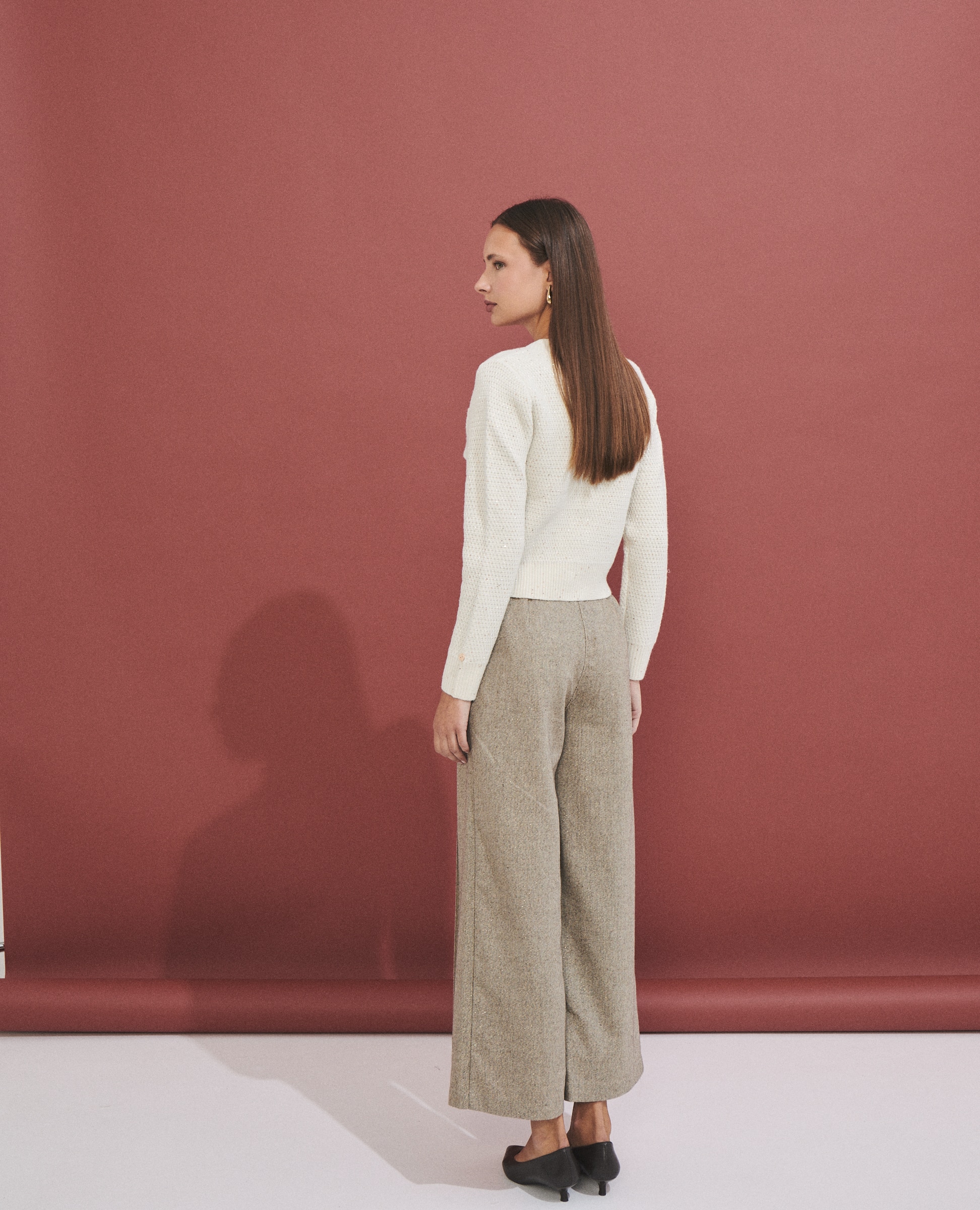 Pantalón de mujer ancho con bolsillos - Hannibal Laguna Collection - Natural Natural-4