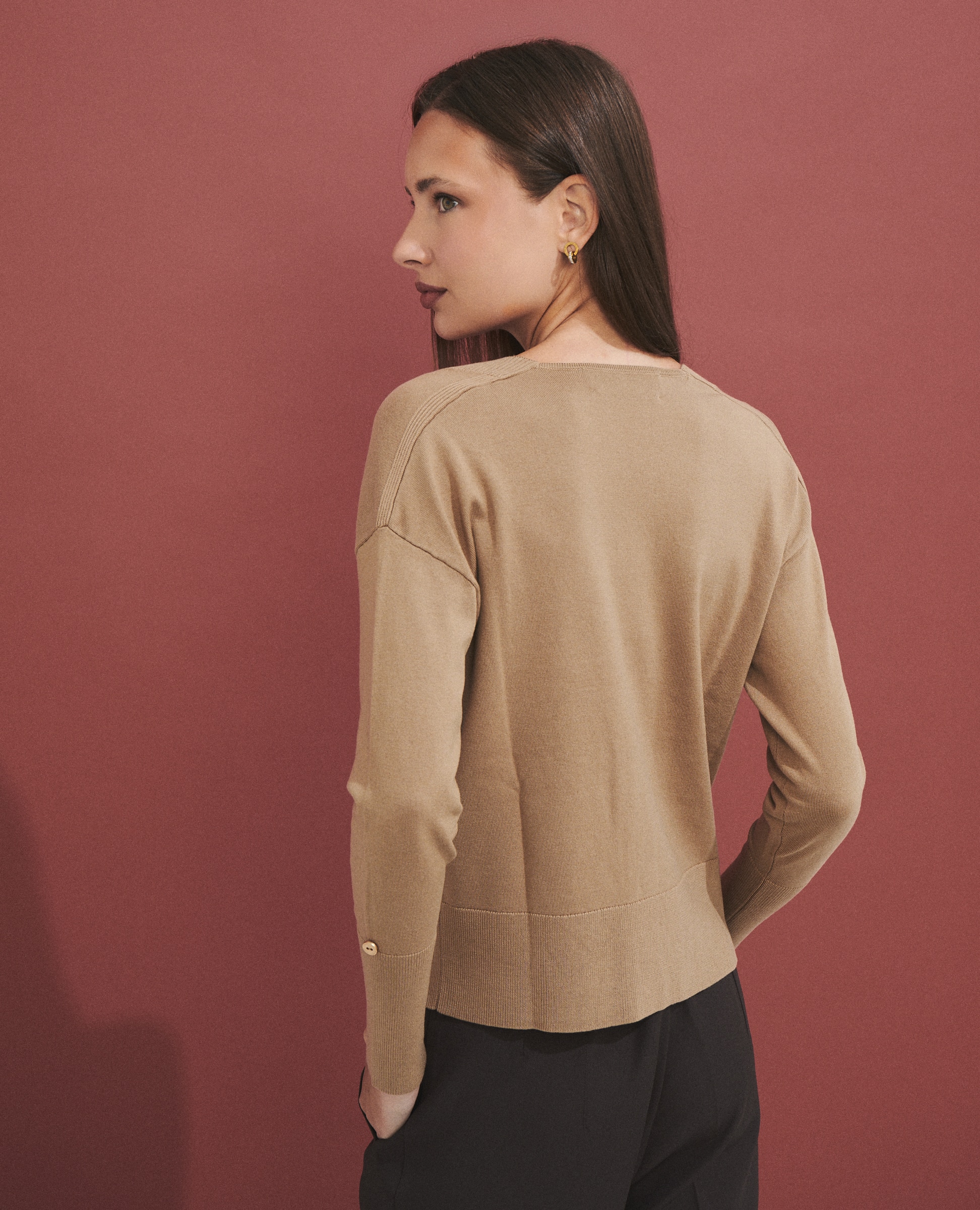 Chaqueta de mujer corta con cruce - Hannibal Laguna Collection - Morado Morado-4