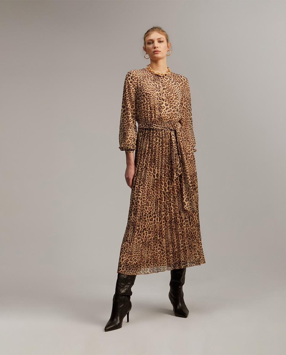 Vestido animal print
