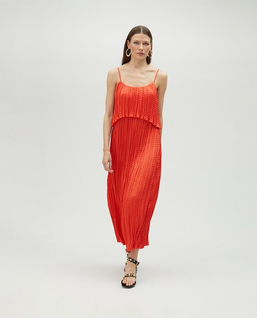 Imagen 0 de Vestido midi de tirantes
