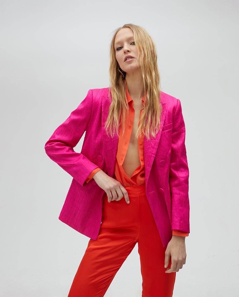 Blazers Mujer Chaqueta Fucsia El Corte Ingles Blazer Terciopelo