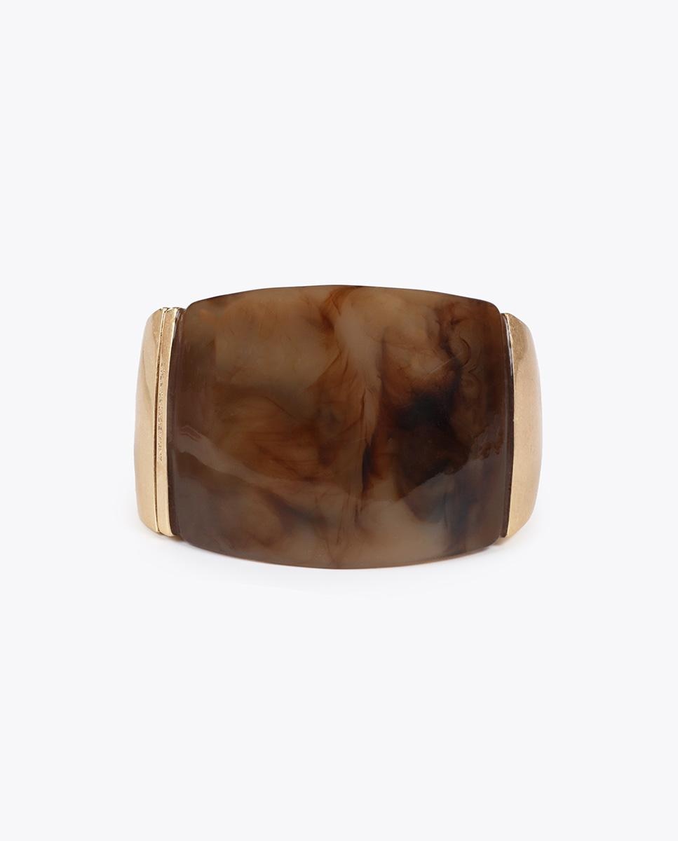 Pulsera rigida con pieza acrilica
