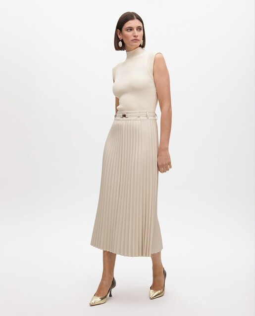 Imagen 0 de Vestido sin mangas con falda plisada