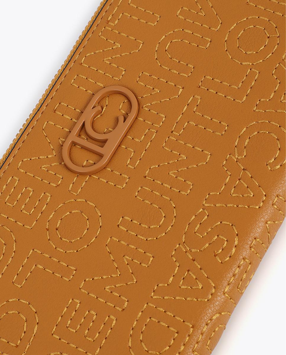 Cartera pespuntes logo - Lola Casademunt - Mostaza Mostaza-6