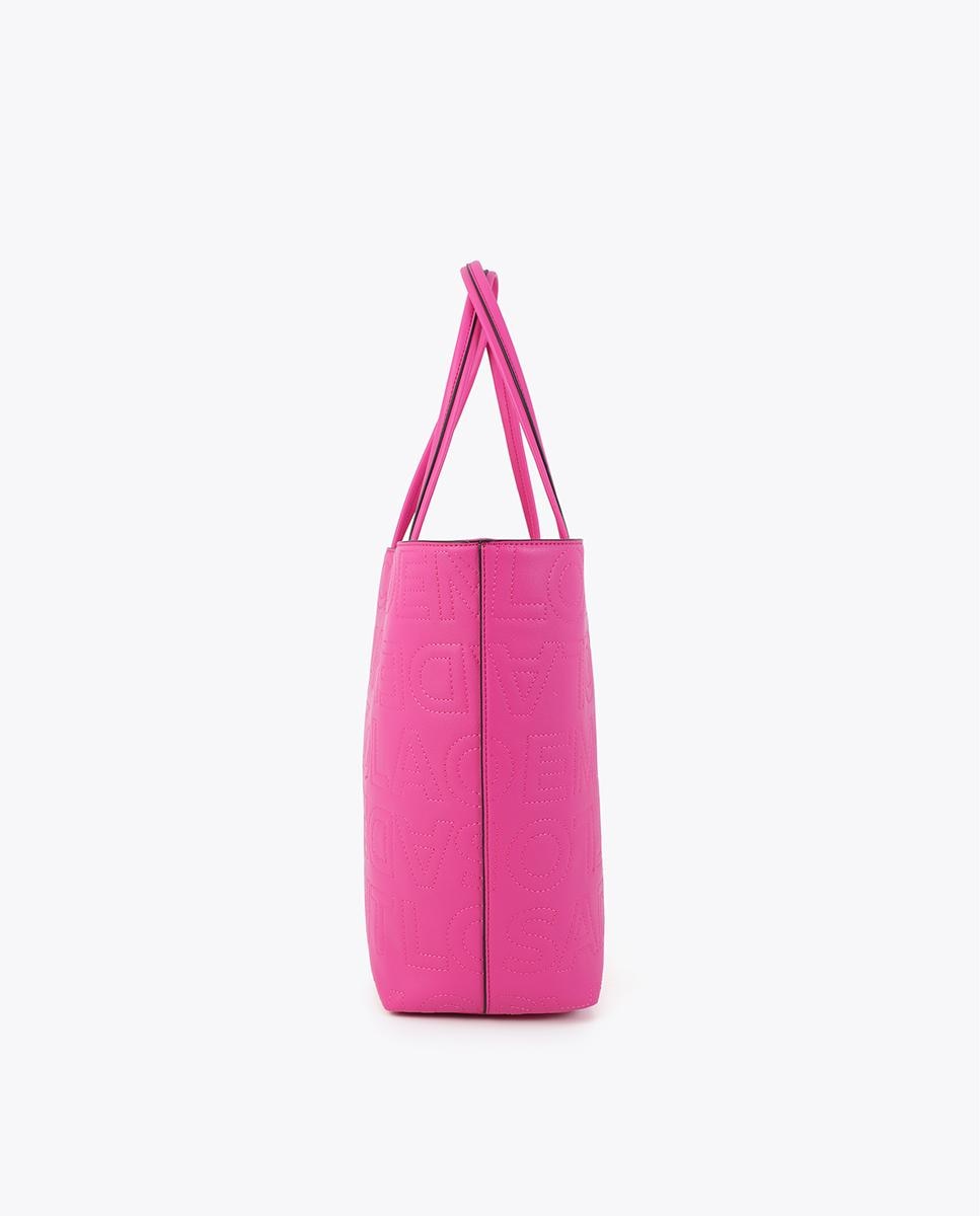 Shopper desestructurado pespuntes monograma - Lola Casademunt - Fucsia Fucsia-3
