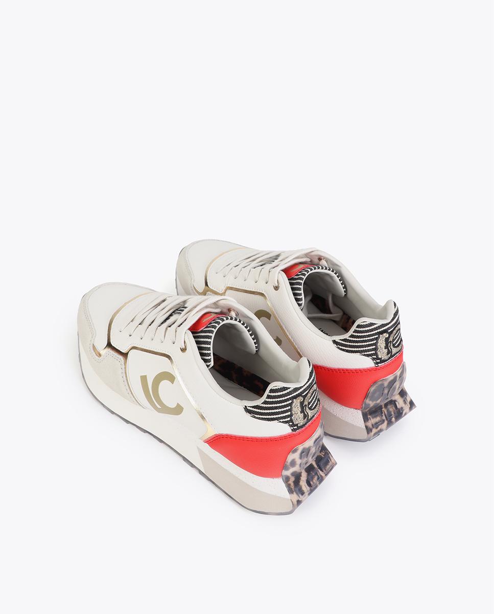 Zapatillas plataforma de mujer combinada con cierre de cordones - Lola Casademunt - Multicolor Multicolor-2