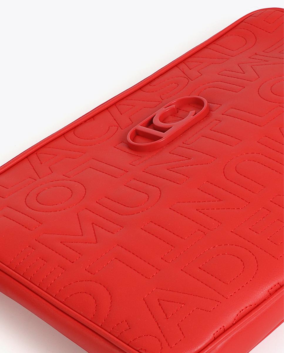 Funda acolchada para laptop con cierre de cremallera robusta y asa lateral - Lola Casademunt - Rojo Rojo-6