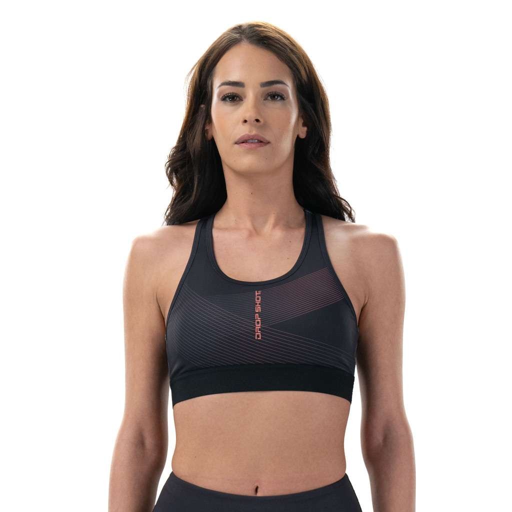 Top de pádel mujer Andra Drop Shot - Negro Negro-3