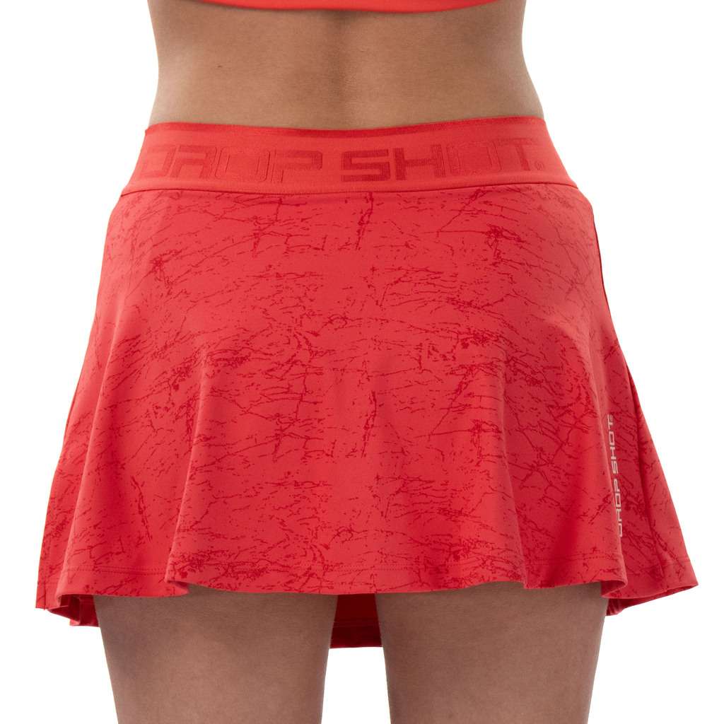 Falda de pádel mujer Cayenne Drop Shot - Rojo Rojo-2