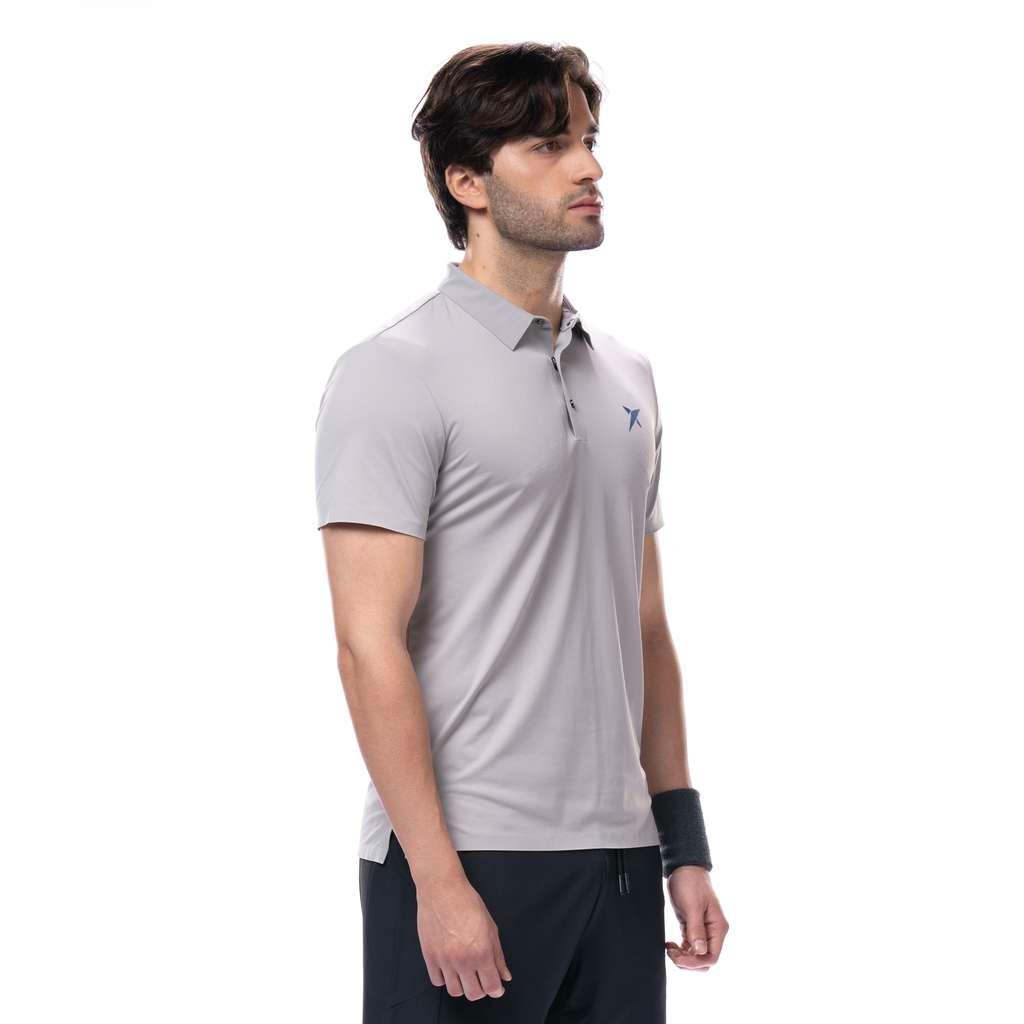 Imagen 2 de Polo de pádel hombre Taiga Drop Shot - Gris Gris
