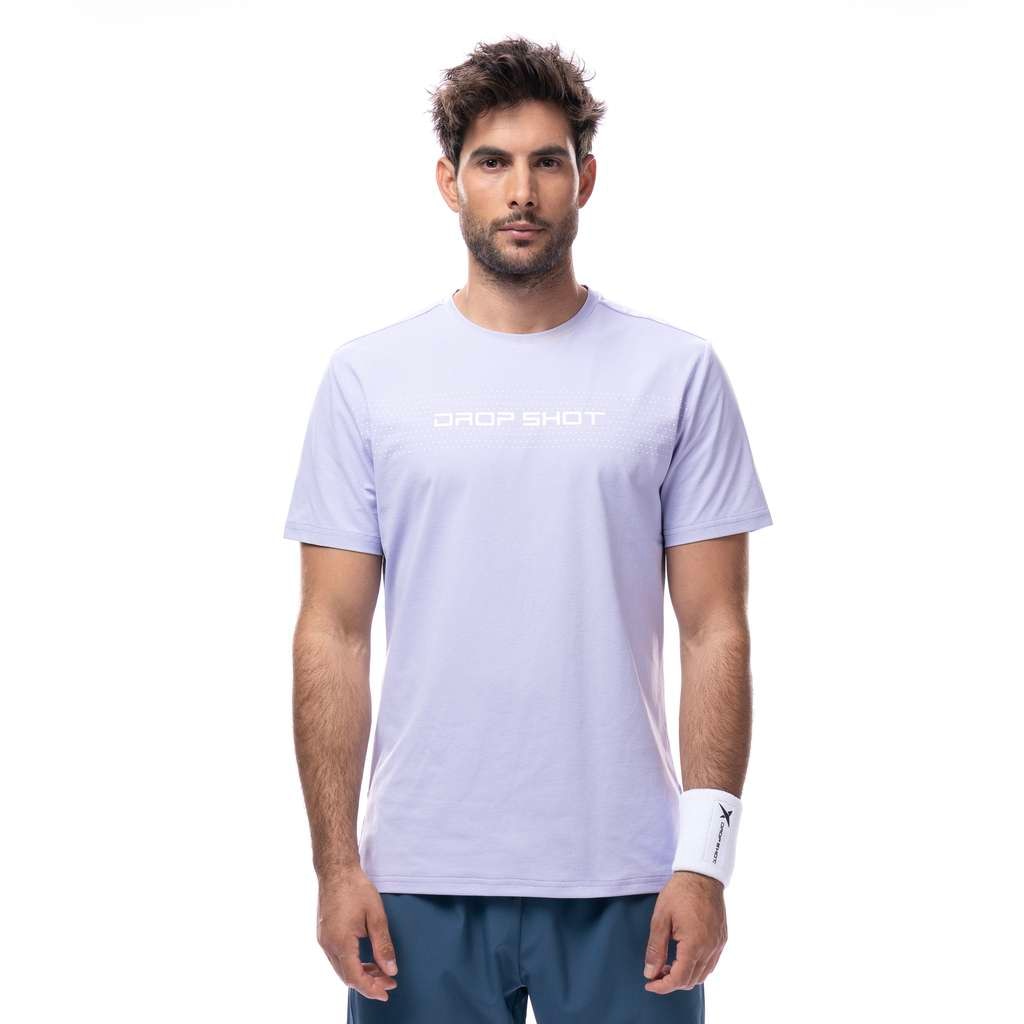 Drop shot Camiseta de pádel hombre Tundra Rosa