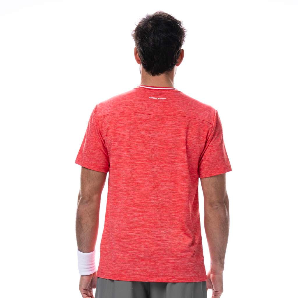 Camiseta de pádel hombre Sabana Drop Shot - Rojo Rojo-3