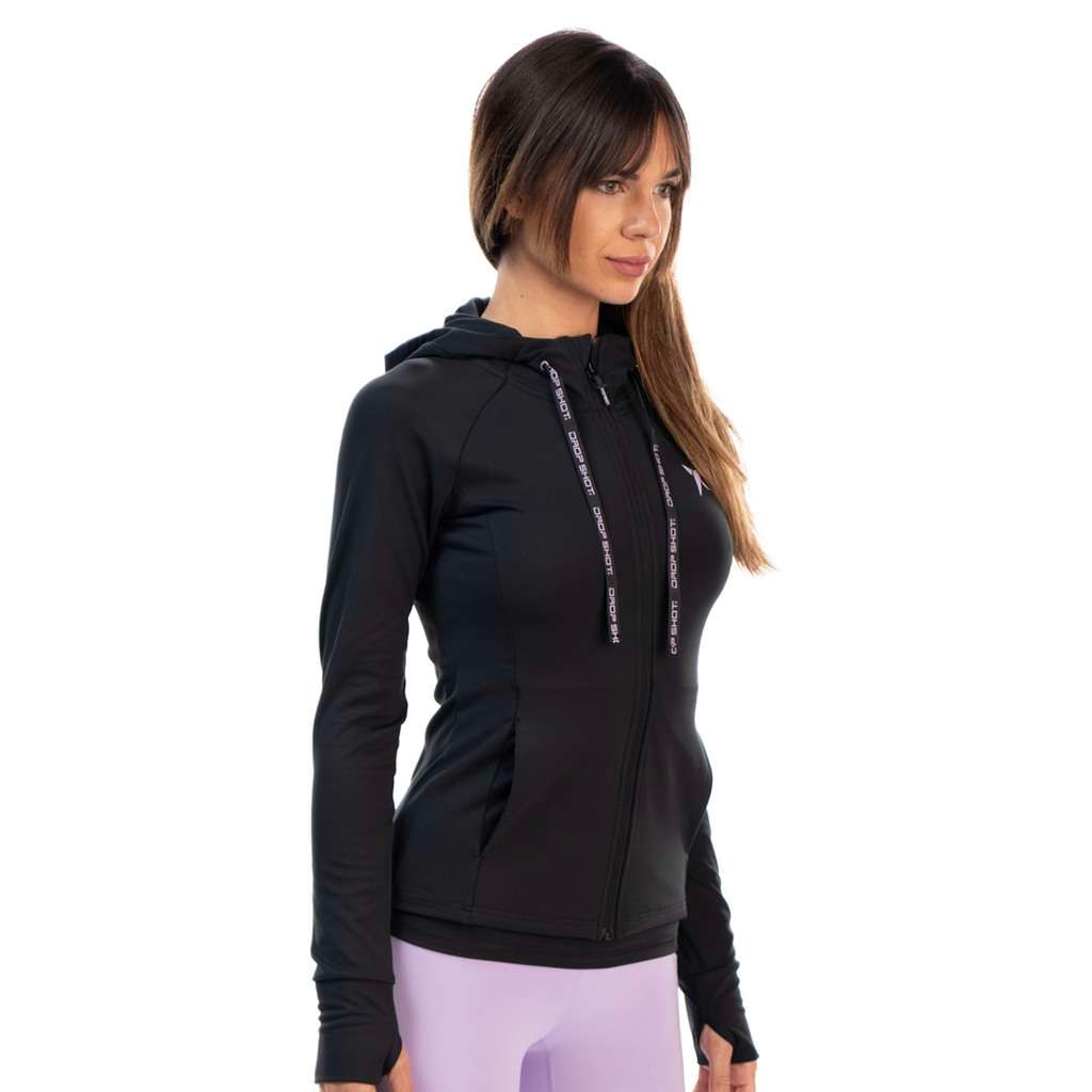 Sudadera de pádel mujer Dalia Drop Shot - Negro Negro-2