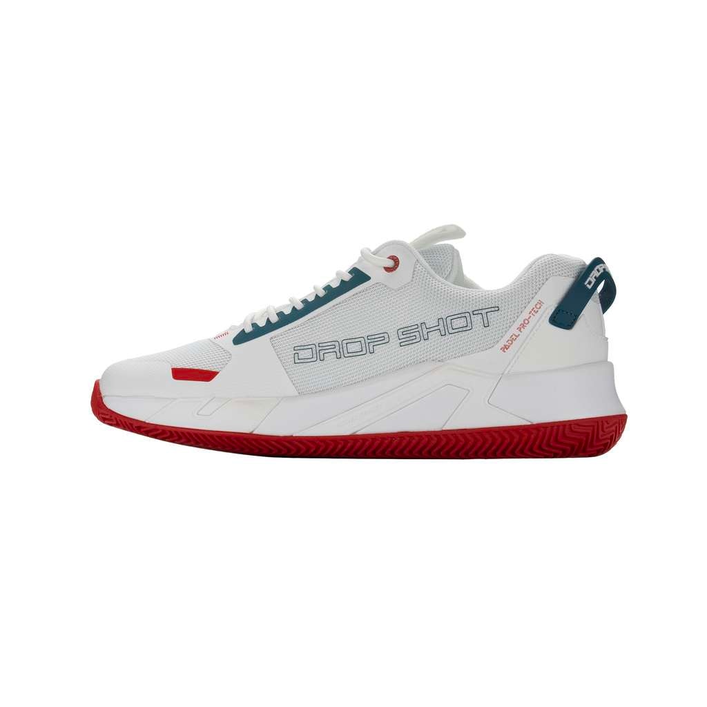 Zapatilla de pádel de hombre Volsai - W Drop Shot - Blanco / Rojo Blanco / Rojo-2