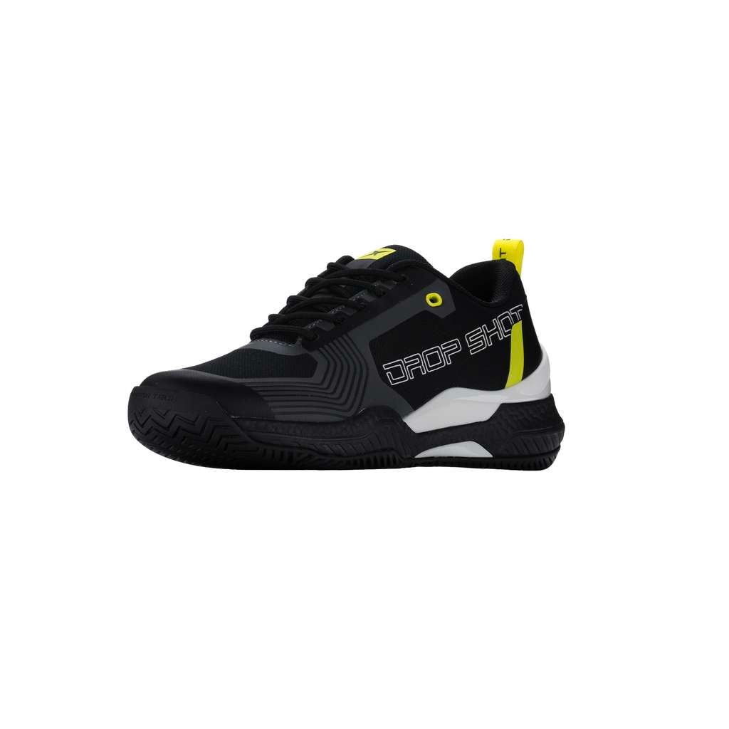 Zapatilla de pádel de hombre Nuran - B Drop Shot - Negro / Amarillo Flúor Negro / Amarillo Flúor-5